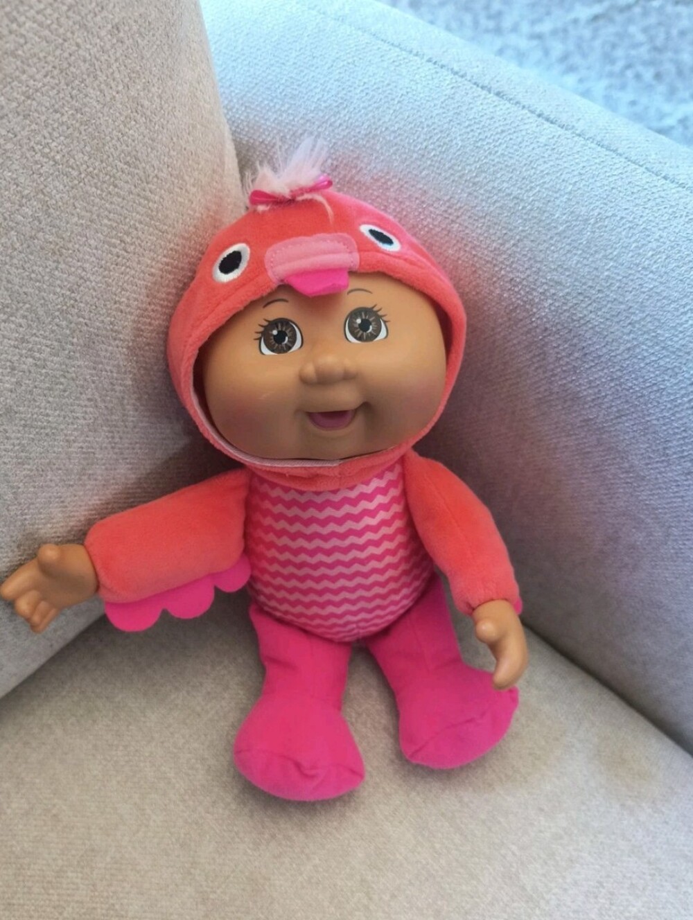 Cabbage Patch Kids Rosalie Flamingo Collectible Cuties Exotic Friends 9" Pink